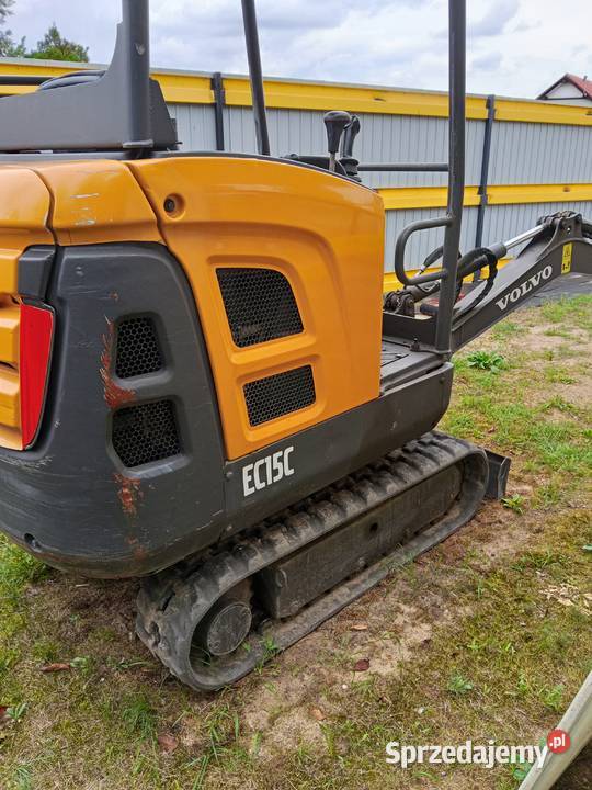 Minikoparka VOLVO EC15C R2018 MG 2750 4 łyżki Nowołoskoniec