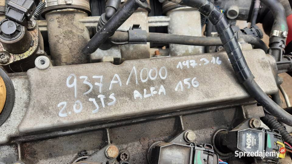 silnik kompletny 20 JTS 937A1000 Alfa Romeo 156 Korzeńsko sprzedam