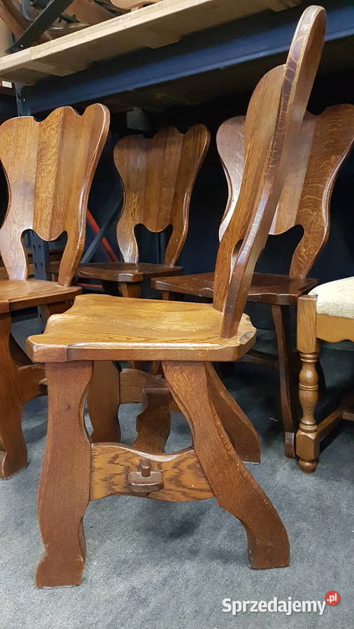 Krzesła dębowe holenderskie dąb 100 sprzedam
