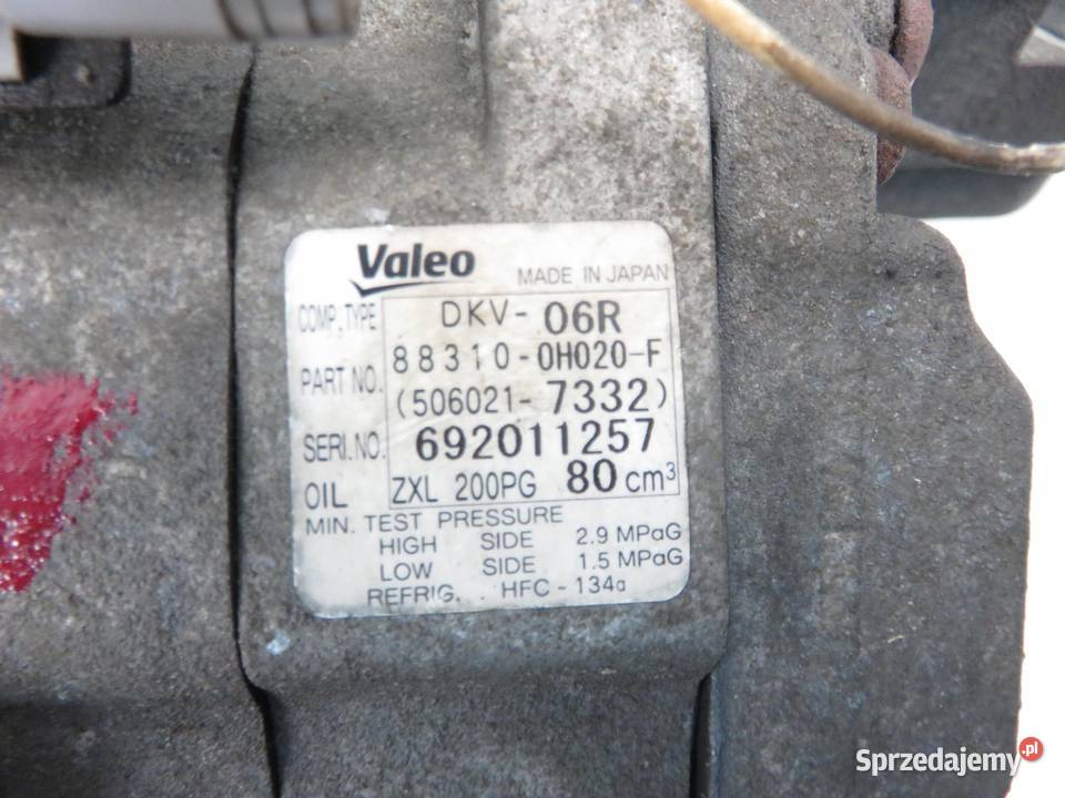 KOMPRESOR KLIMATYZACJI PEUGEOT 107 14 HDi osobowe