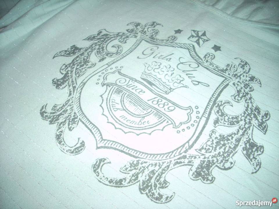 Estelle Miętowa bluzka Srebrne paseczki j Nowa Nowy Sącz