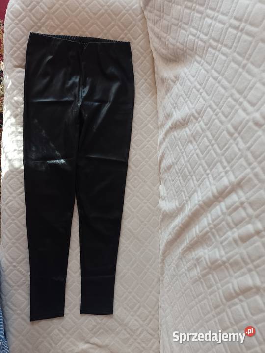 38M Woskowane legginsy spodnie rurki getry z Kraków sprzedam