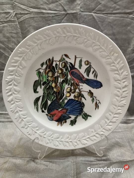 Talerz obiadowy birds America ilustra AUDUBONA lubelskie Zamość