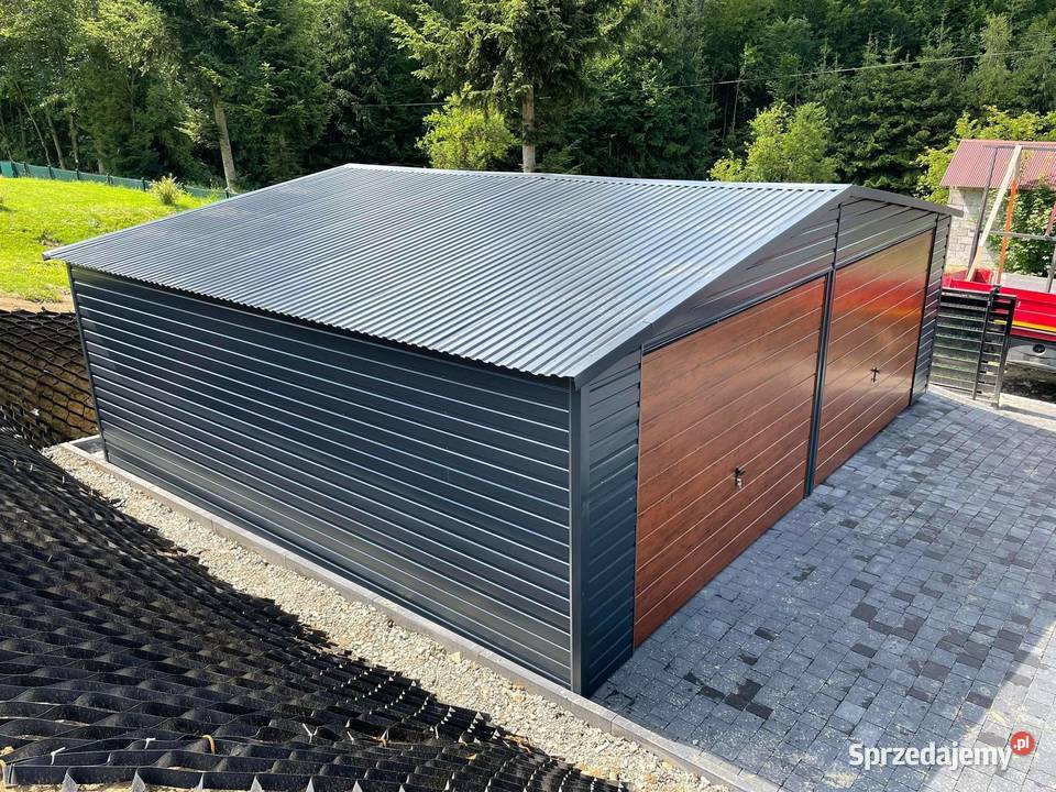 Garaż blaszany 7x6 Wzmocniony profilami Lublin