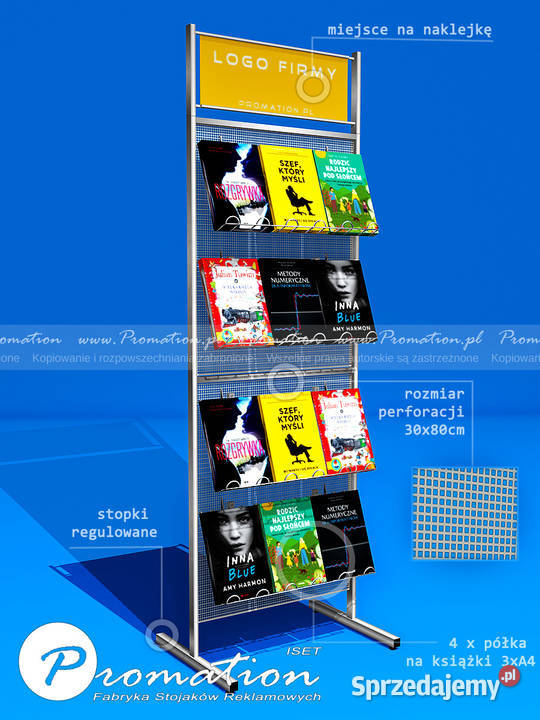 Regał na książki ekspozytor stojak do prasy i