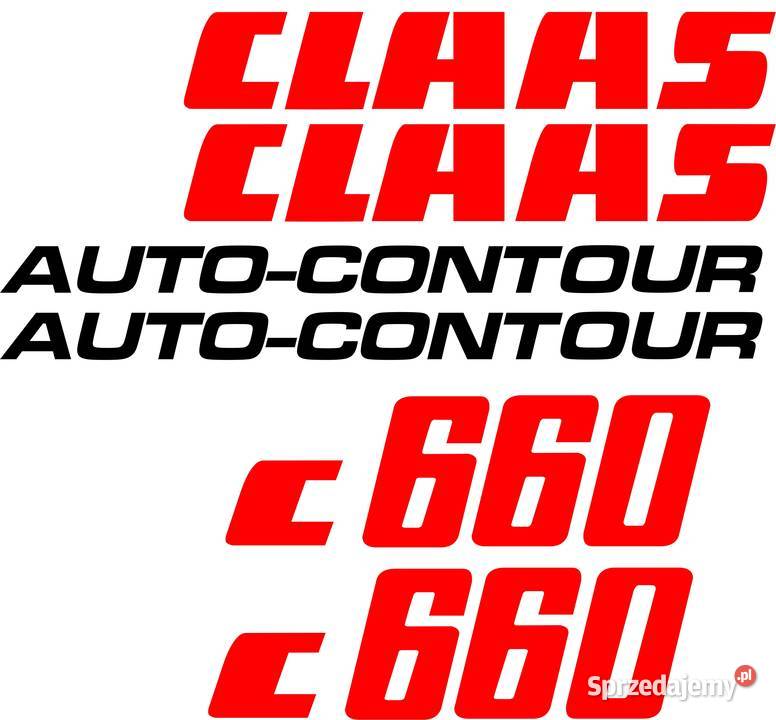 Naklejki na heder claas c660 autocontur Bydgoszcz sprzedam