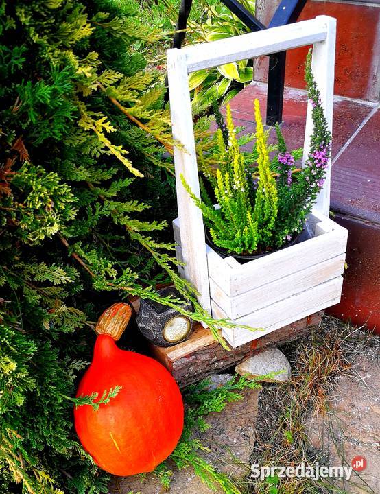 Doniczka drewniana osłonka drewniana skrzynka świętokrzyskie Radków