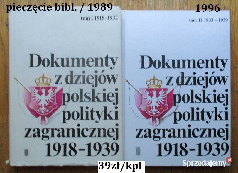 MONACHIUM 1938 Polskie dokumenty historia, archeologia