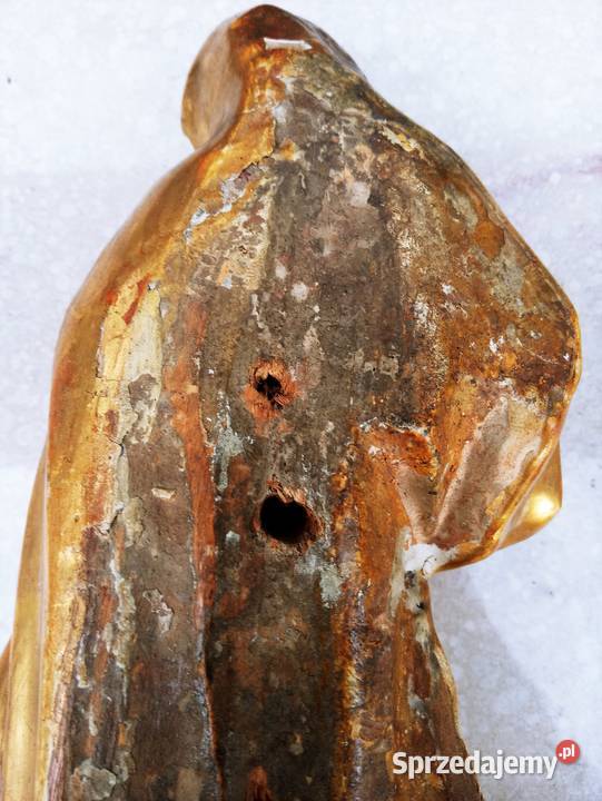 Piękna Figura Matka Boska Drewno 19 w Antyki, Sztuka, Kolekcje Nowa Sól
