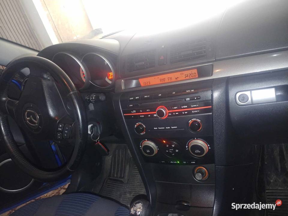 Mazda 3 hatchback niebieska benzyna gaz zadbana 282000km 3 podlaskie Białystok