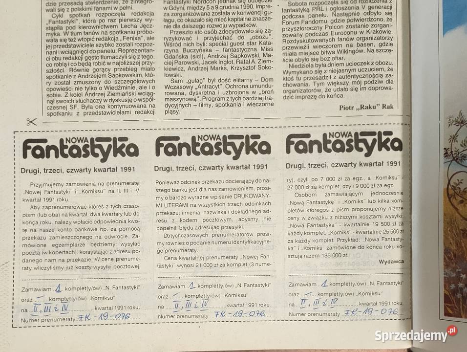 Nowa fantastyka 11 numerów 19872005 Sosnowiec