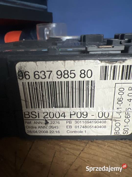 Moduł bsi citroen c4 9663798580 osobowe Margonin