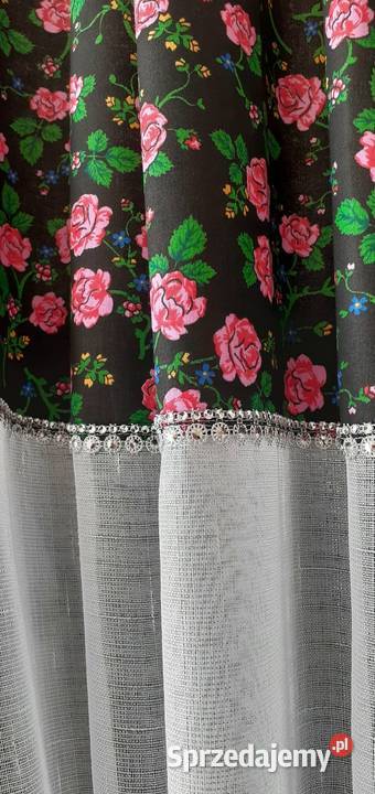 Firanki zasłonki dekoracyjne góralskie róże Mława