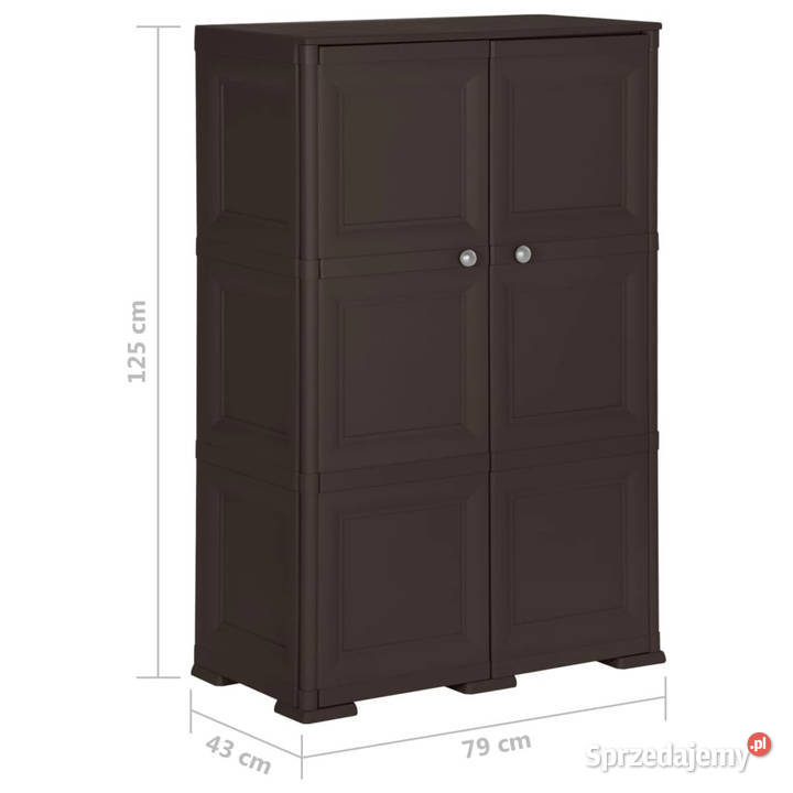 Szafka plastikowa 79x43x125 wygląd drewna mazowieckie Warszawa