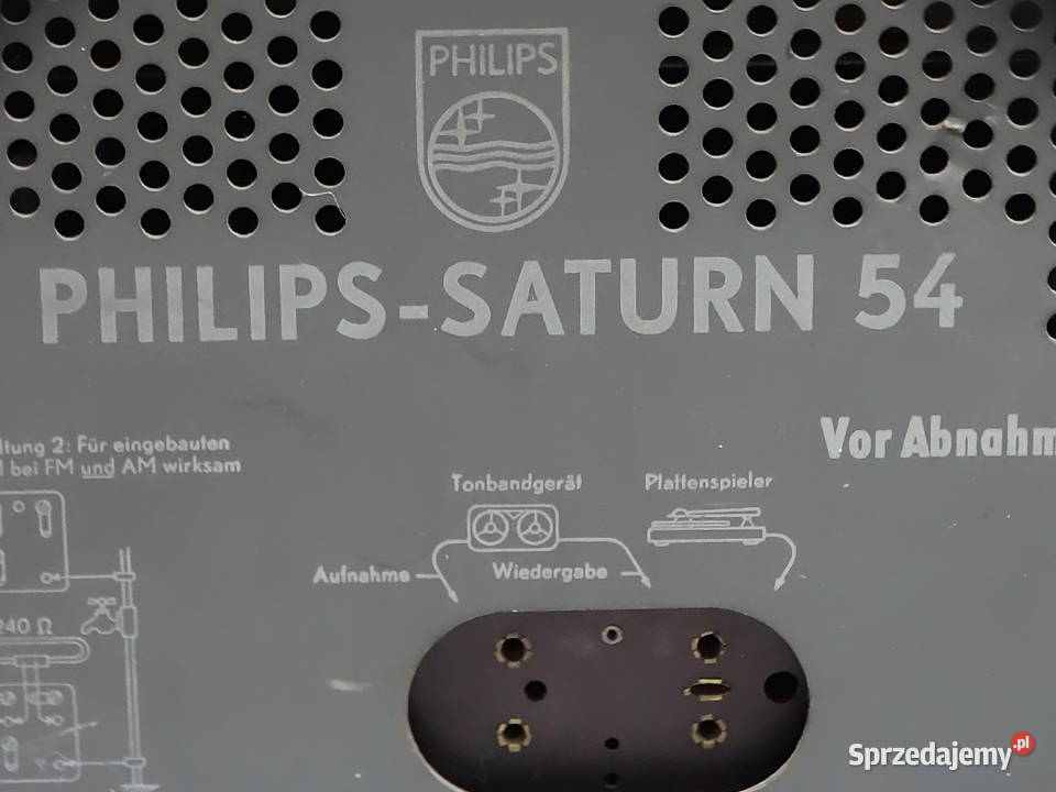 Stary Lampowy Odbiornik Radiowy Philips Saturn Biłgoraj