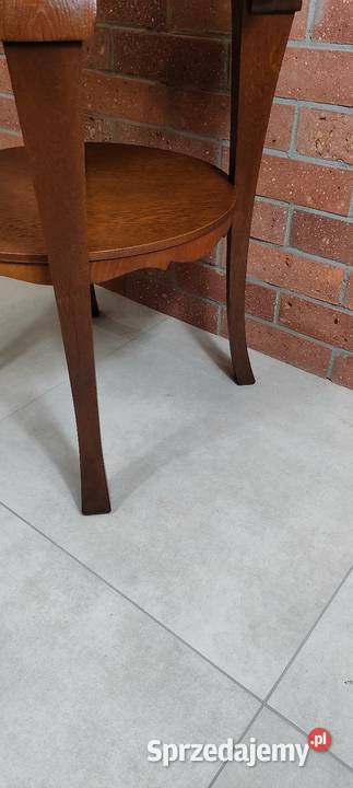 Piękny stolik dębowy marmur lubuskie sprzedam