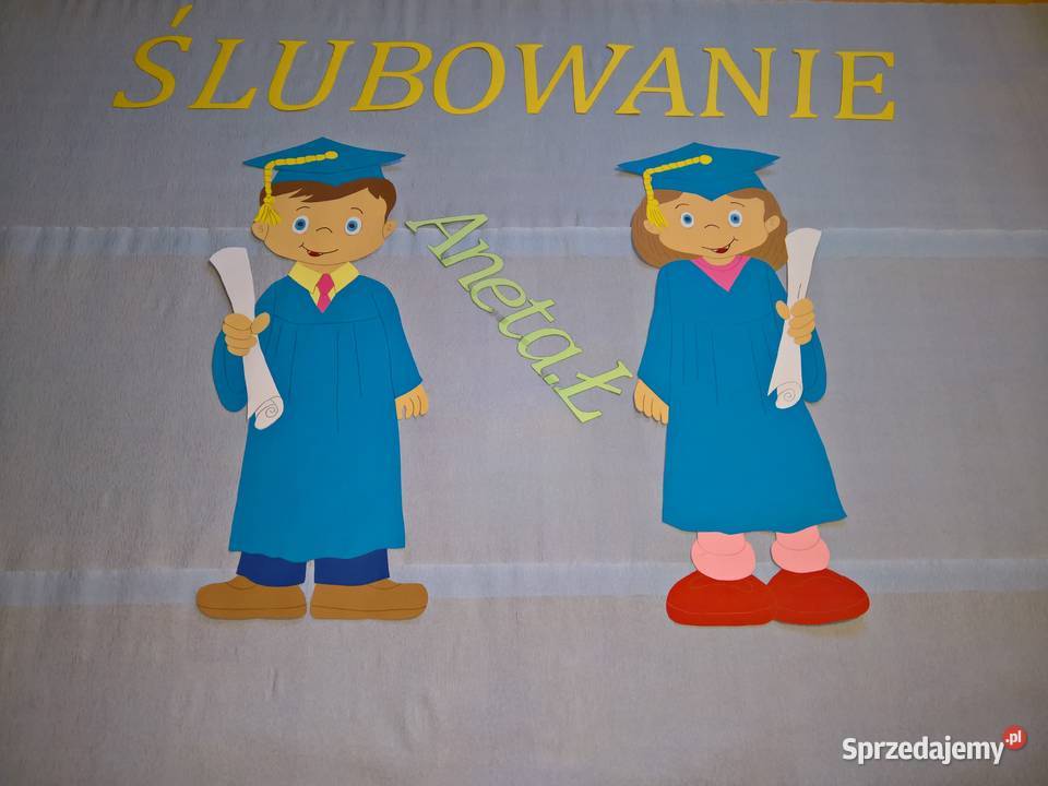 Dekoracje na Ślubowanie z brystolu 504102 444 Garwolin sprzedam