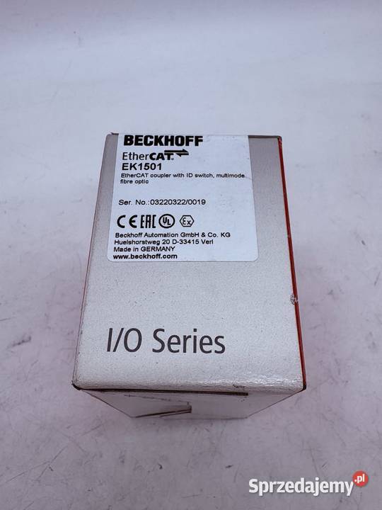 Beckhoff EK1501 EtherCAT Coupler Warszawa