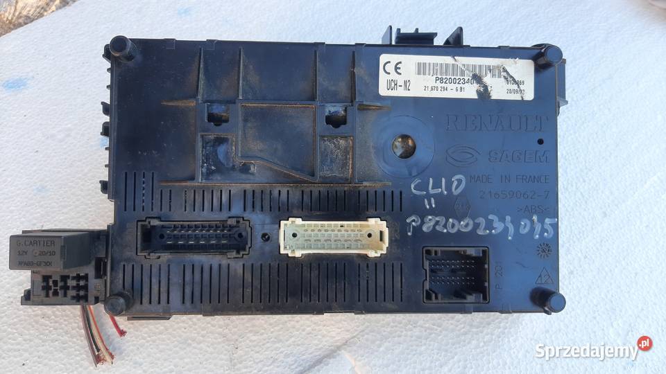 moduł sterownik UCHN2 Renault Clio II lift Dębno