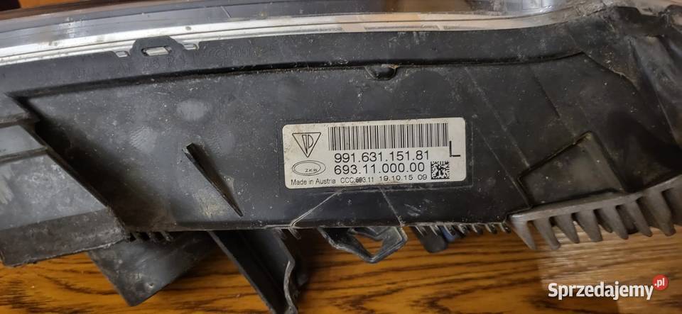 Porsche Halogen Led lewy przod 99163115181 Starogard Gdański