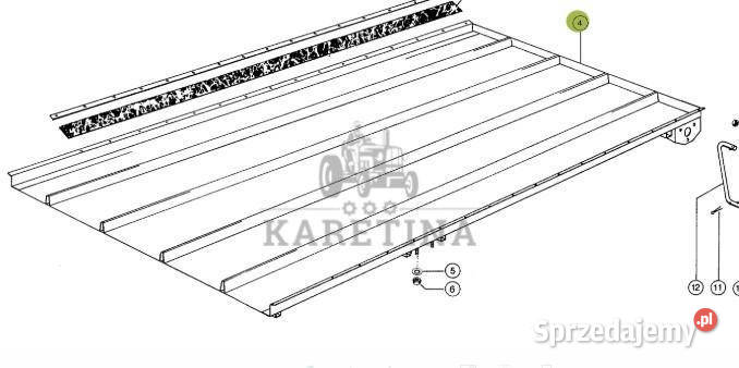 Claas Dominator 96 Półka Zwrotna 0005562940 00