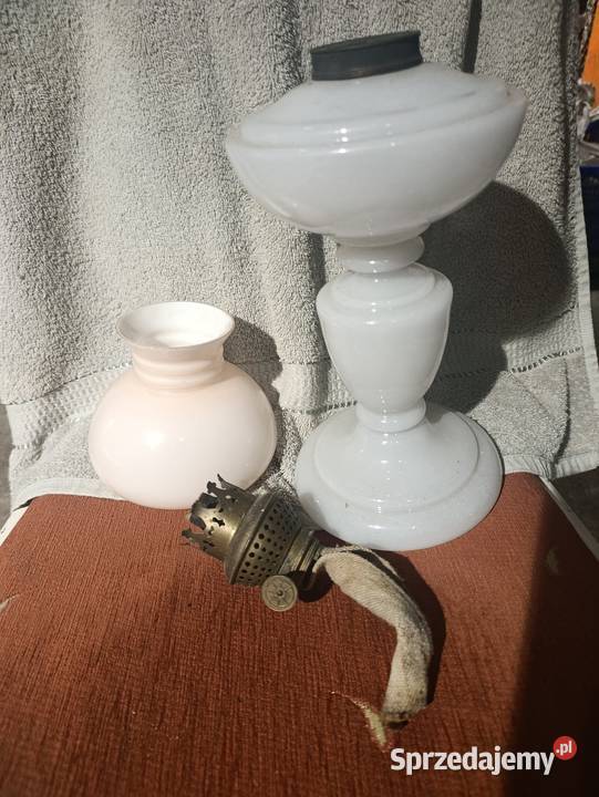 Szklana lampa naftowa wielkopolskie Kobylnica