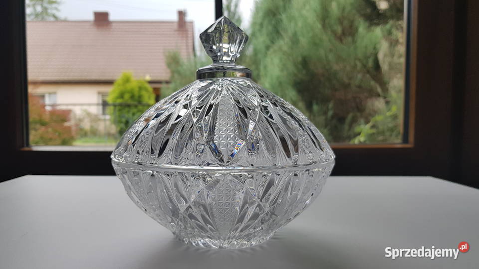 Kryształowa bomboniera kryształ PRL Dąbrowa Górnicza