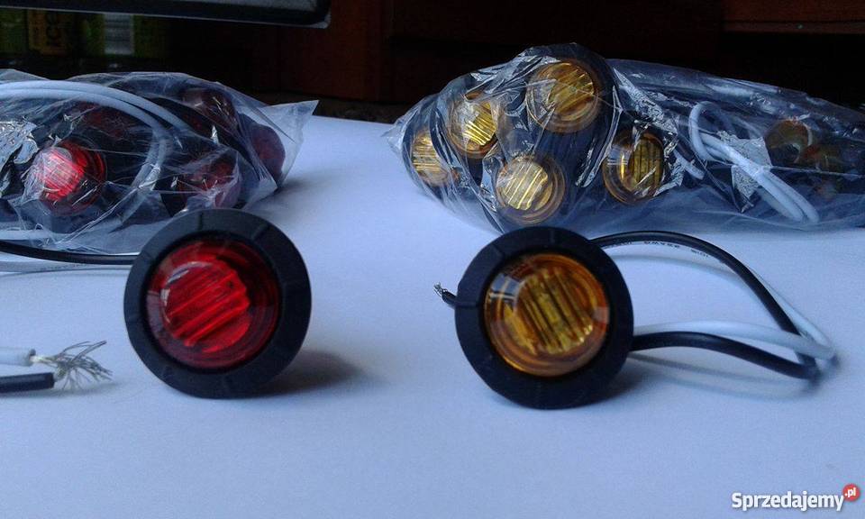 Okrągła lampa obrysowa 12v 12 v obrysówka do dostawcze podlaskie Białystok