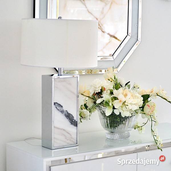 Lampa stołowa glamour nowoczesnaprostokątna z Warszawa