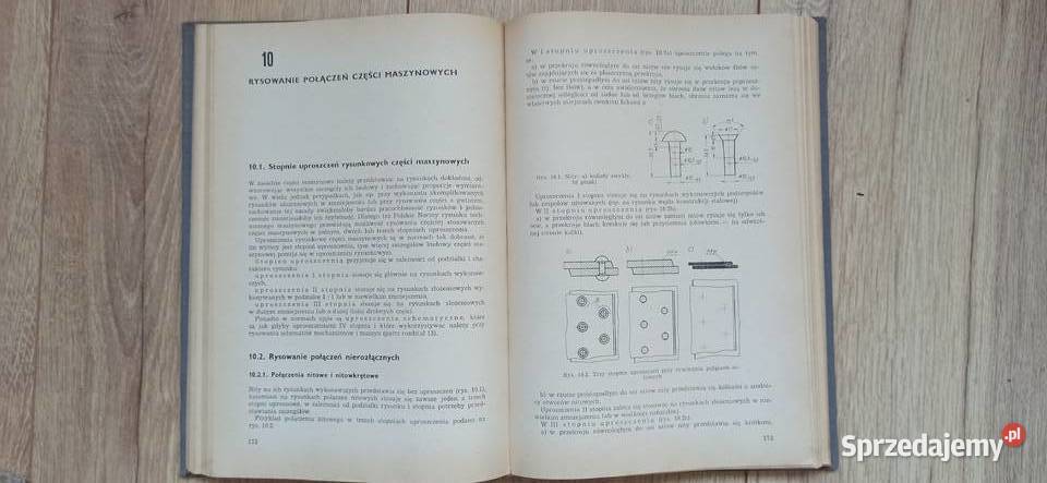 Rysunek techniczny maszynowy Tadeusz Dobrzański Rok wydania 1972 Kraków