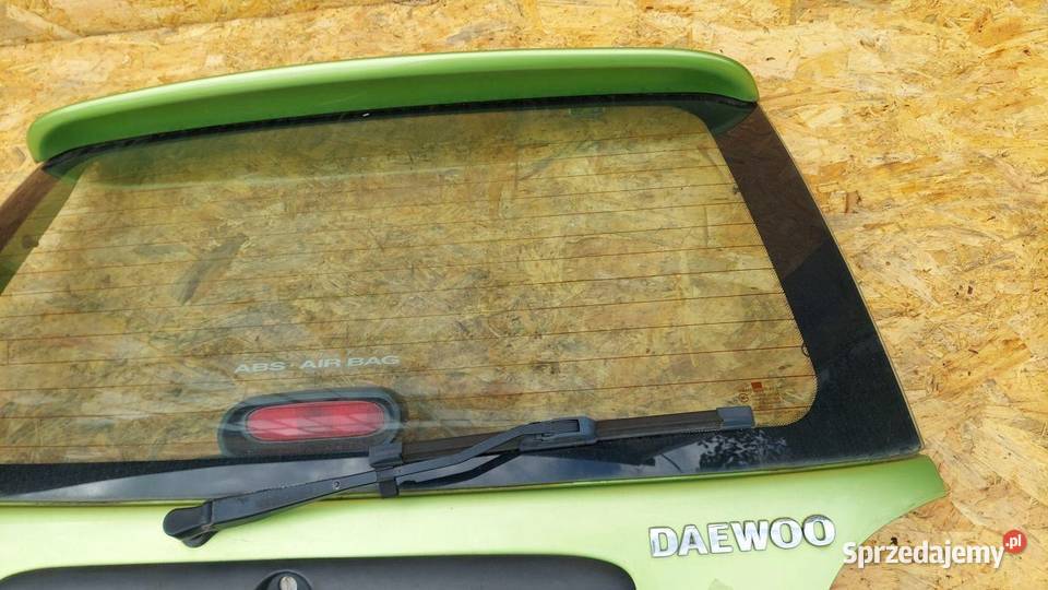 TYLNA KLAPA BAGAŻNIKA TYŁ DAEWOO MATIZ LIFT śląskie Rudziniec