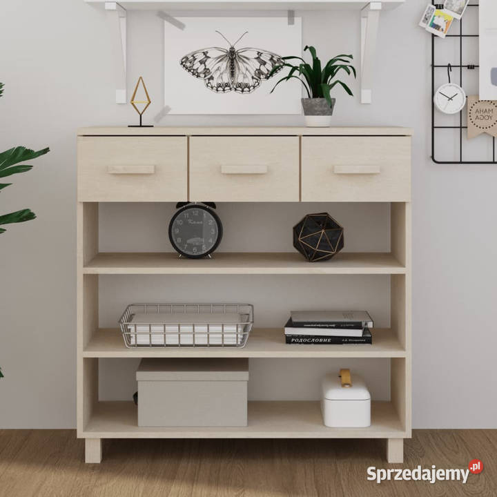 Stolik konsolowy HAMAR miodowy brąz 90x35x90 Warszawa