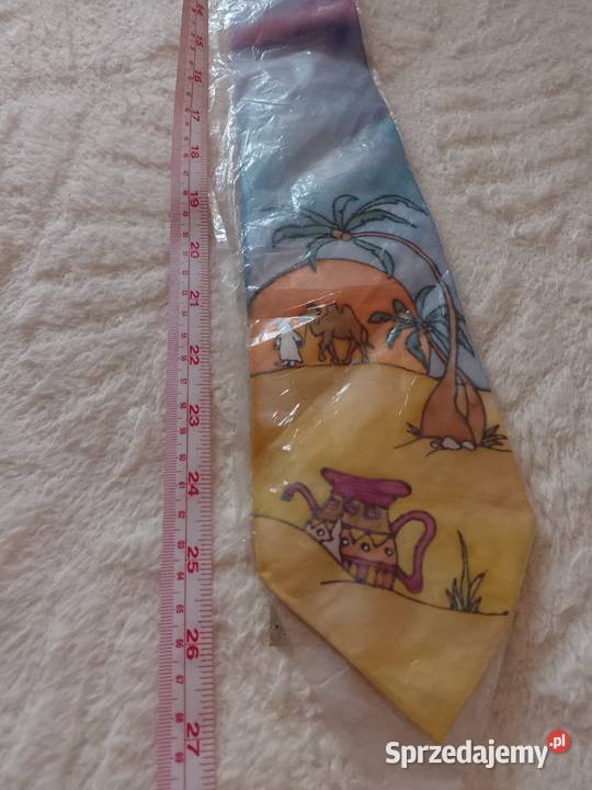 Ekstrawagancki jedwabny krawat z Dubaju Silk małopolskie Kraków sprzedam