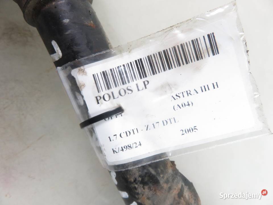 PÓŁOŚ LEWA PRZEDNIA OPEL ASTRA III H 17 CDTI