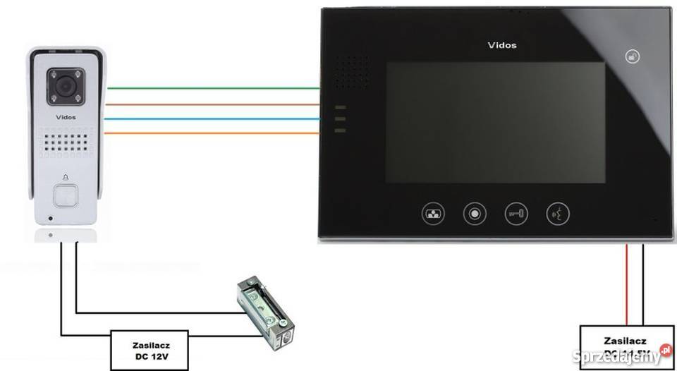 Wideodomofon VIDOS M670B S1 S50D Pamięć