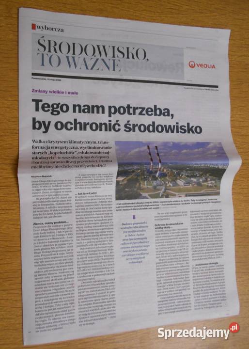 Środowisko to ważne Gazeta Wyborcza Parczew sprzedam