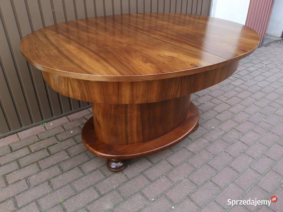 Stół ArtDeco Orzech Owalny Antyk Stary wielkopolskie Swarzędz sprzedam