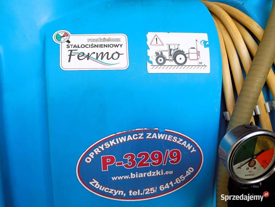 Biardzki opryskiwacz 1000L Lance 15M zawieszany warmińsko-mazurskie