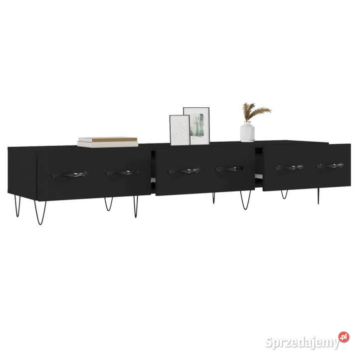 Szafka pod TV czarna 150x36x30 materiał mazowieckie Warszawa sprzedam