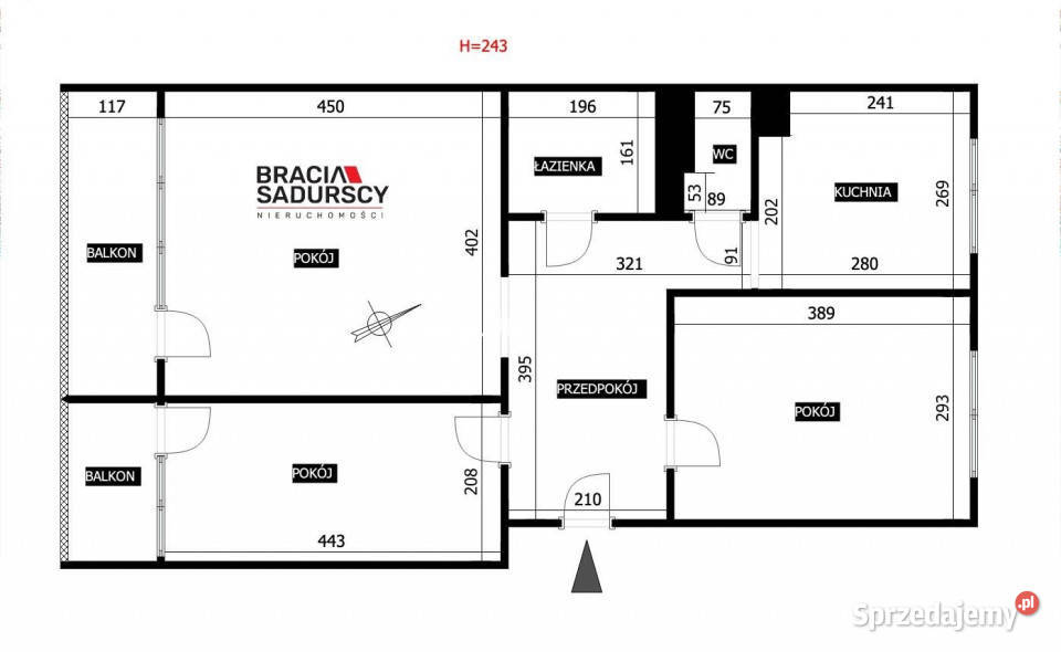 Mieszkanie Kraków 589m2 3pok