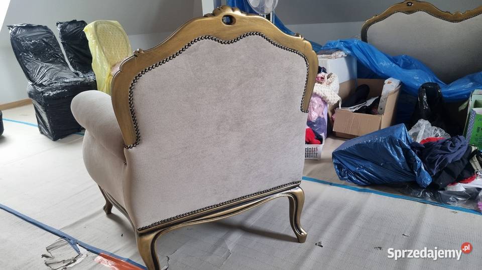 Komplet wypoczynkowy Ludwik NOWY Sofa fotele wielkopolskie Licheń Stary