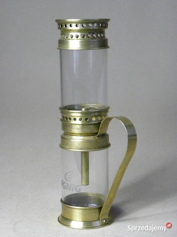Lampa naftowa Łukasiewicza - mosiężna