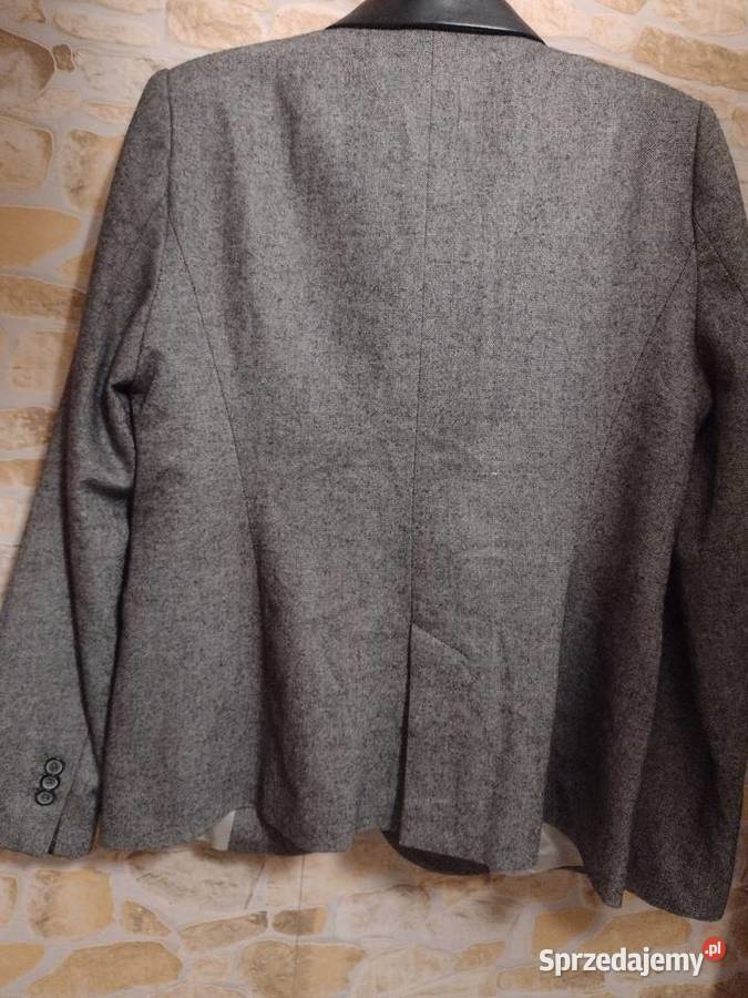 40L ZARA Wełniano skórzany żakiet marynarka NOWY Moda i Styl małopolskie