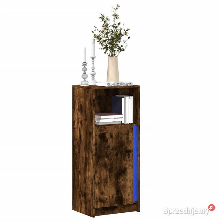 Szafka z LED przydymiony dąb 425x34x100 WM852156 Pozostałe mazowieckie Warszawa