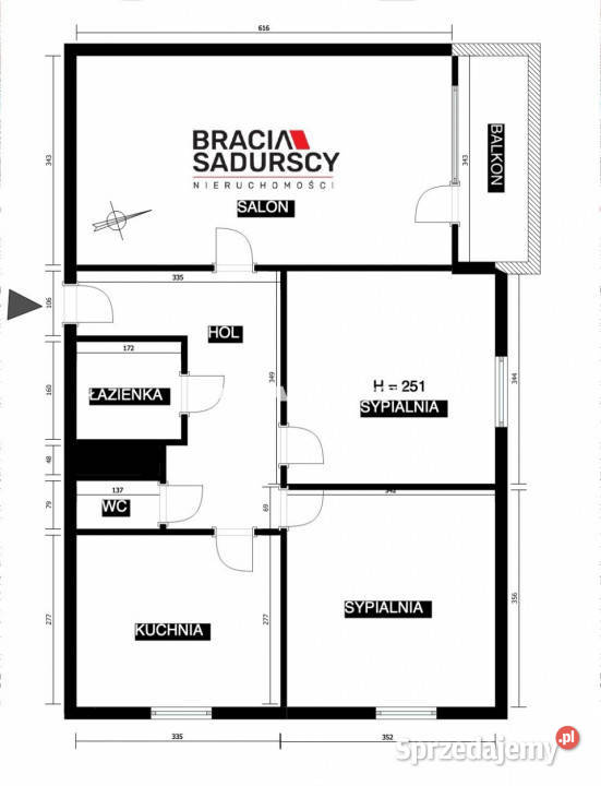 Mieszkanie 686m2 3 pok Kraków ks Piotra Sprzedaż