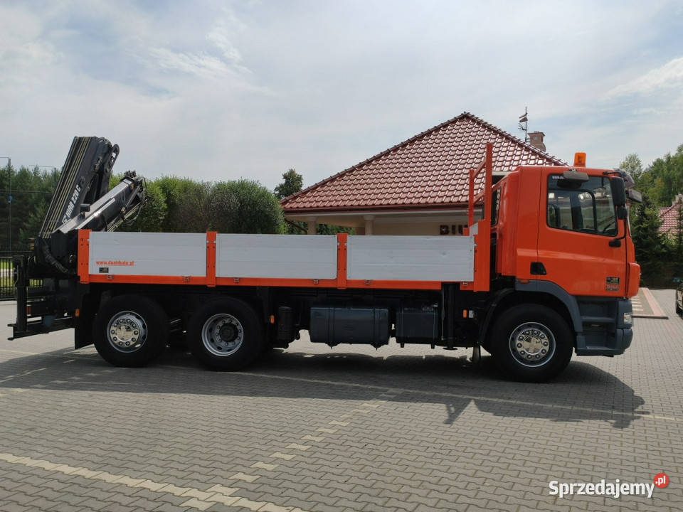 DAF CF 85380 6x2 Oś Skrętna Skrzynia HDS HIAB 12580cm3 Widełki