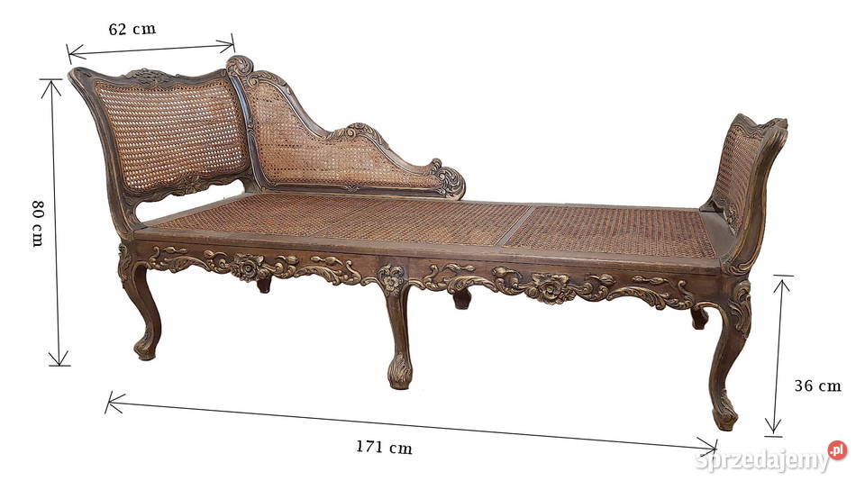 ZACHWYCAJĄCA LEŻANKA ROKOKO Szczecin