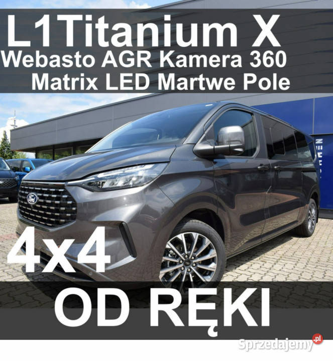 Ford Tourneo Custom Webasto L1 Titanium X Drzwil Zarejestrowany w Polsce Tourneo Custom Szczecinek