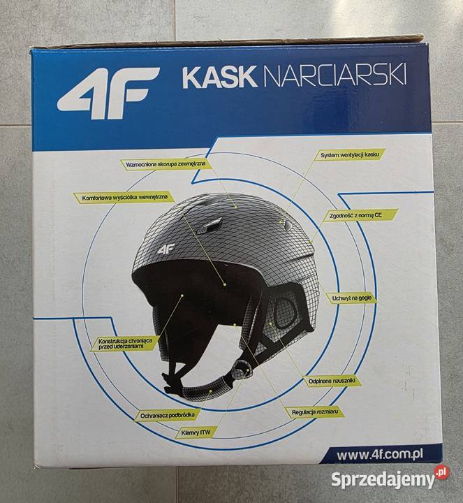 Kask narciarski 4F Biały rozmiar L 5960 zachodniopomorskie Suchań sprzedam