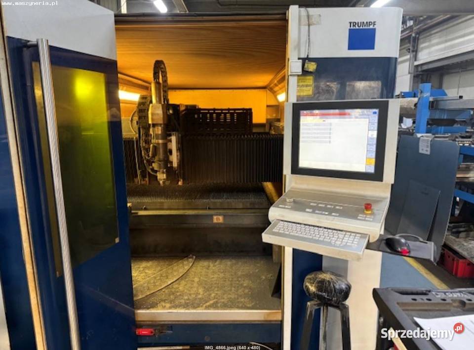 Fiber laser TRUMPF TruLaser 5030 3kW Produkcja Jelenia Góra